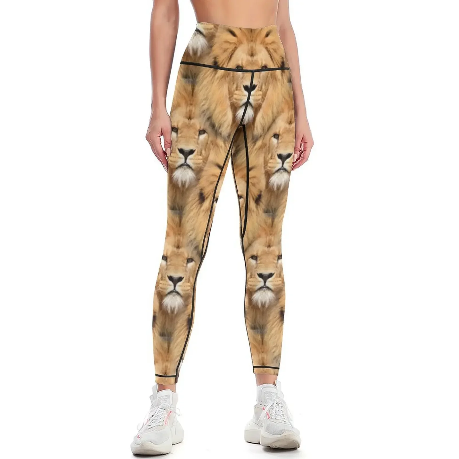 

Lion Face Pattern Leggings Women's fitness Women's push up Womens Leggings