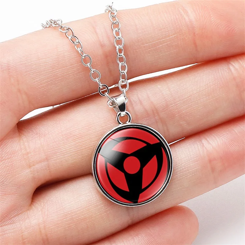 Anime peripheral accessories Naruto Time gemstone pendant necklace nine gakuoku reincarnation write wheel eye choker