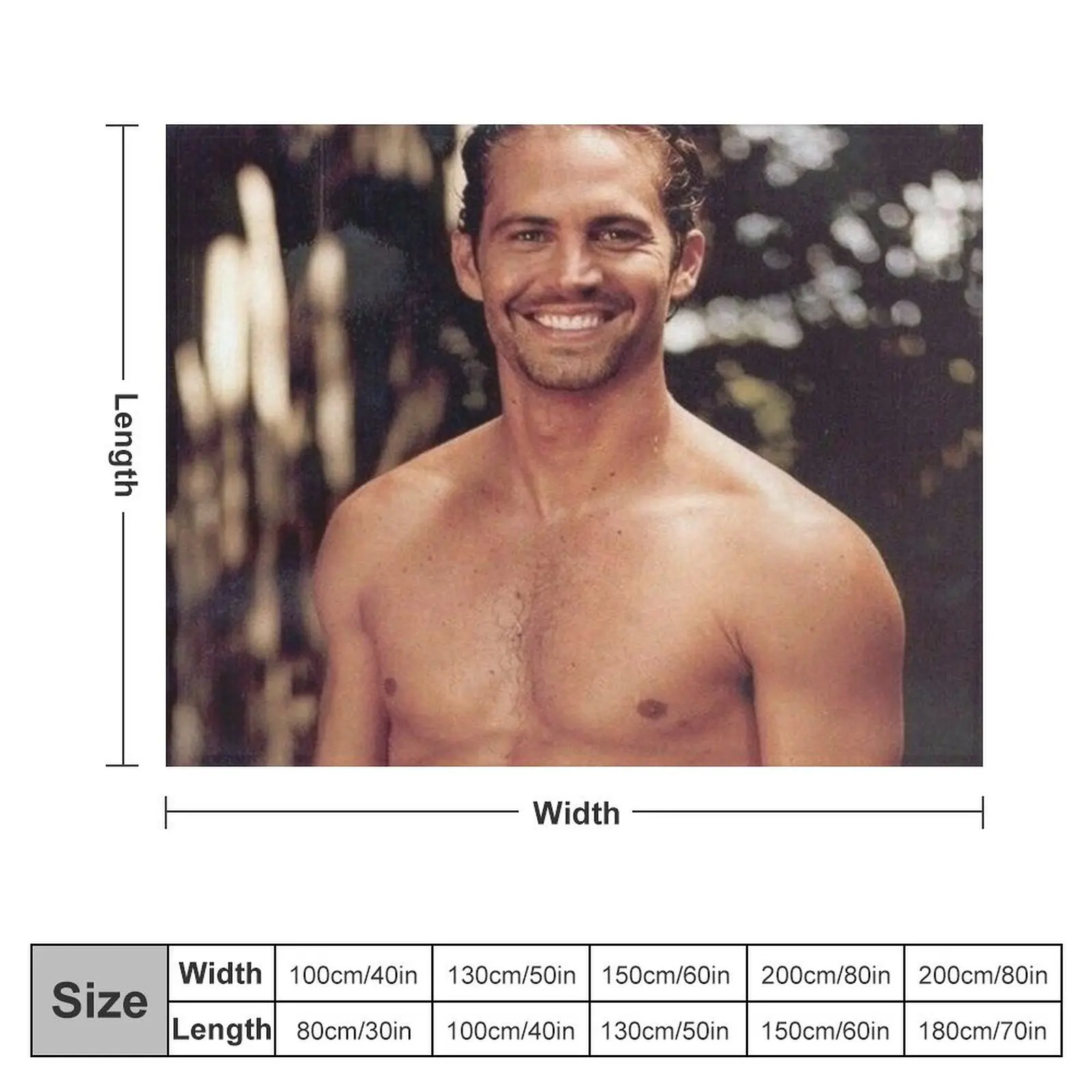 paul walker Throw Blanket warm winter Thermal Heavy Blankets