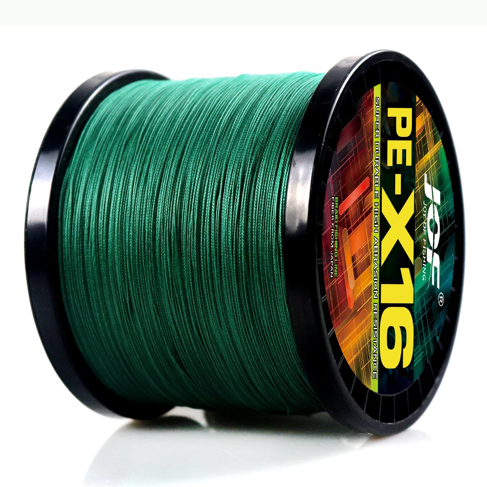 16 Strands PE Braided Fishing Line 0.16mm-0.8mm 25-200LB 100M 300M 500M 1000M 16x Core Fishing Sea Line Ocean Rock Fshing