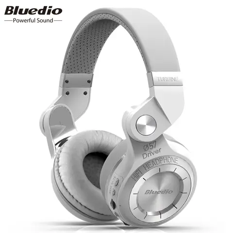 Bluedio T2 Plus Wired & Wireless Headset Foldable Headphones With FM Radio 32G TF Card Support 3.5mm Jack for Travel Work Music