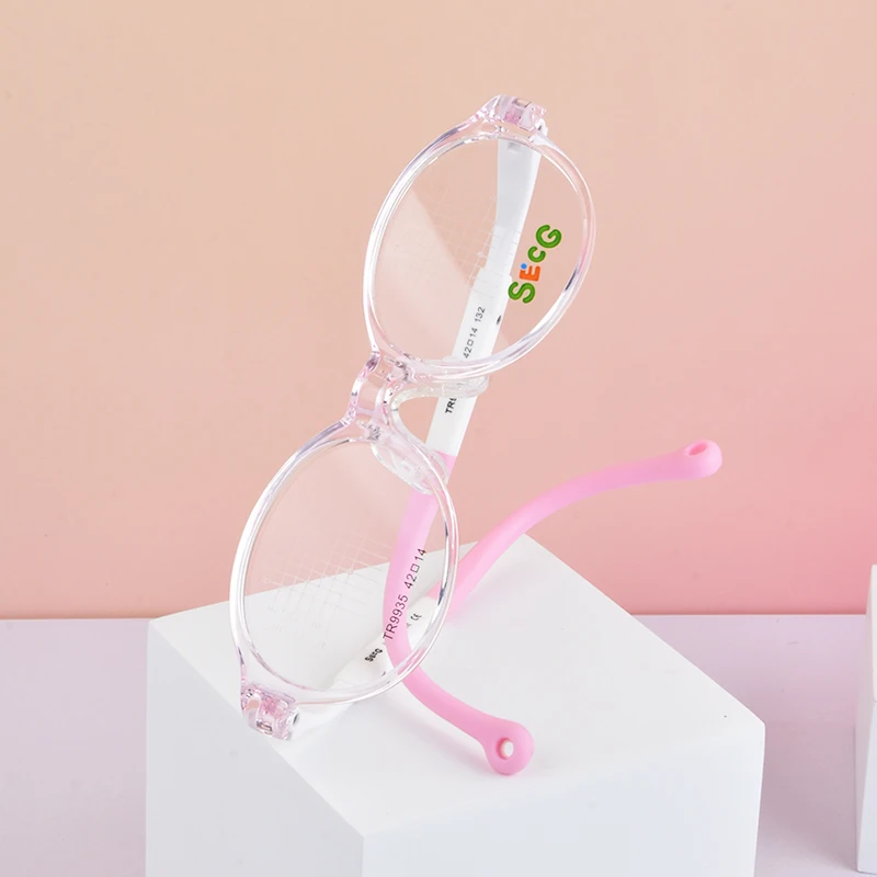 SECG Ultralight Flexible Soft Kids Frame Children Optical Spectacle Sports Glasses Silicone For Boys And Girls Students Myopia - Image 3