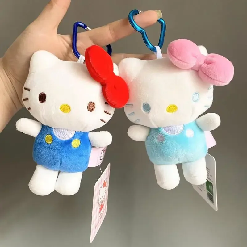 Hello Kitty Plush Keychain Cute Cartoon Bag Charm Car Key Ring Animal Doll Gift for Girls Kids Purse Backpack Car Keys Gift