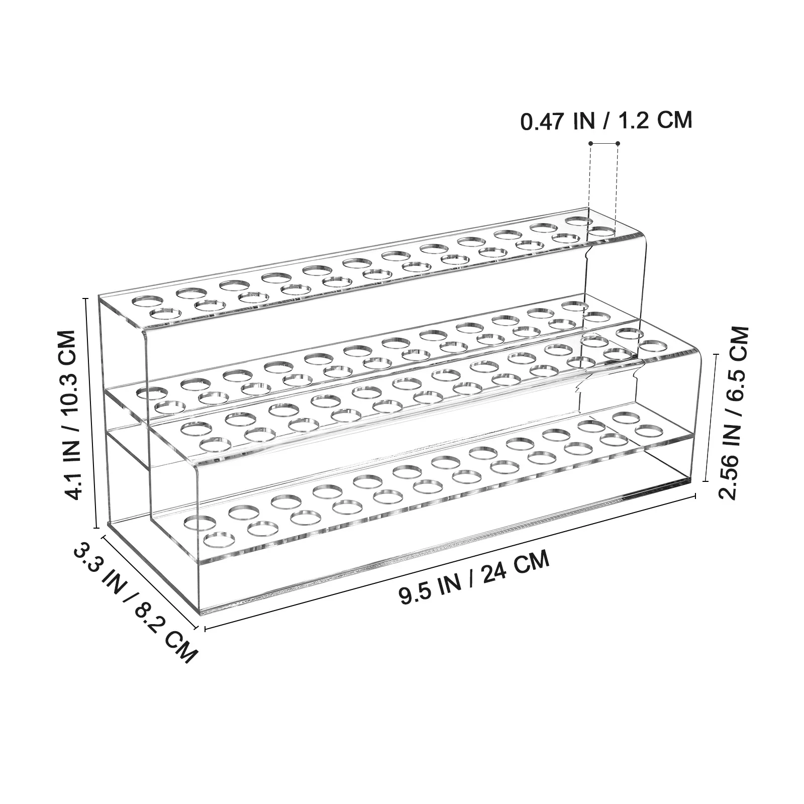 Penseelhouder Pen Organizer Stand Opvouwbaar Bureau Opbergrek voor Potloden Schrijfpennen Kunstbenodigdheden Compact Plastic Ontwerp