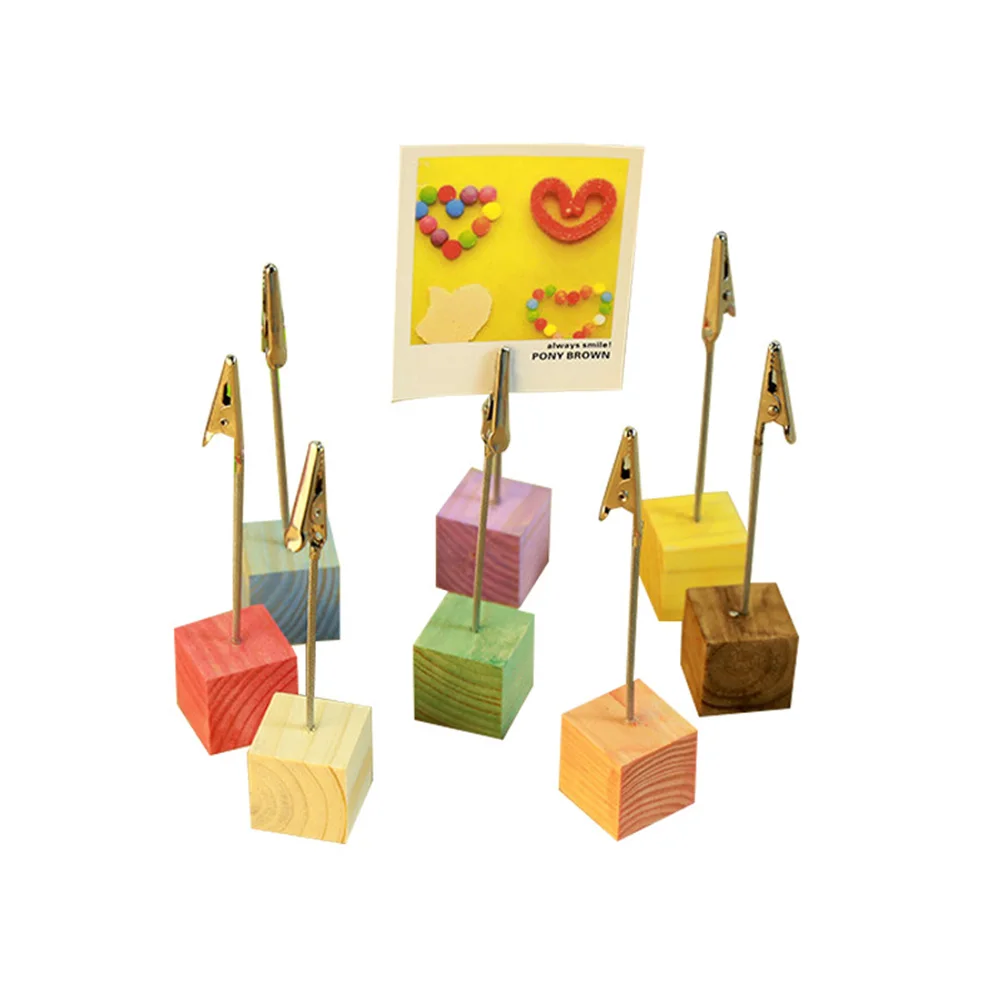 

photo holder clip note clip memo clip wooden holder