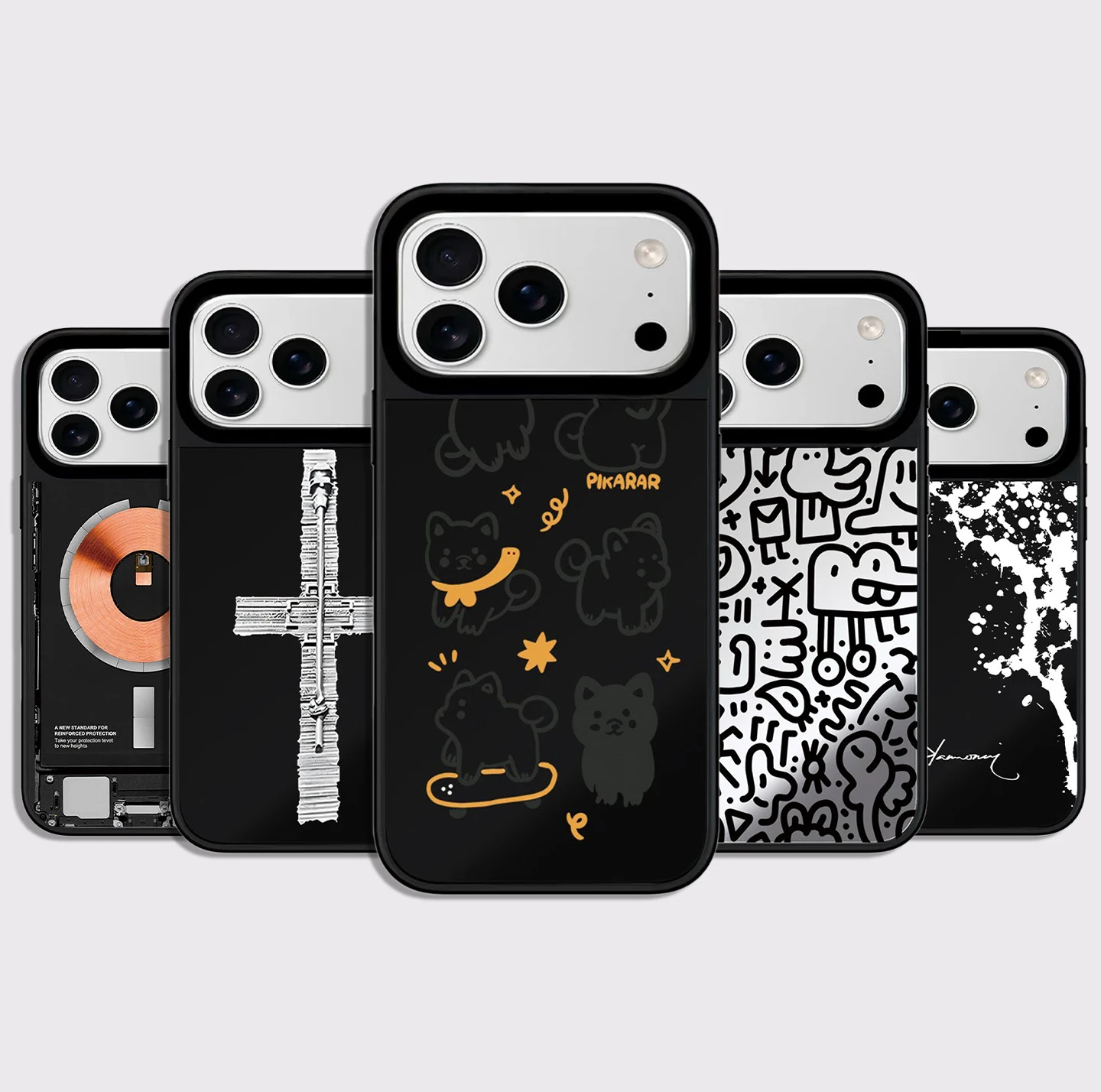 6090472 Mirror Surface Magnetic Phone Case Cover for IPhone 13 14 15 16 17 18 Pro Max Case Cartoon