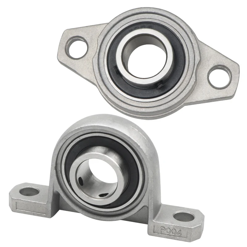 1Piece Kp08 Kp000 Kp001 KP003 KFL08 KFL000 KFL001 Zinc Alloy Diameter 8mm to 30mm Bore Ball Bearing Pillow Block Mounted Support