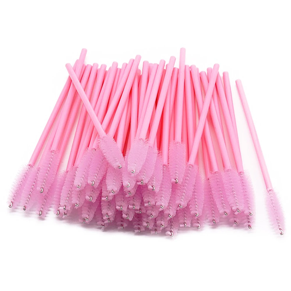 200/300 Stuks Wegwerp Lash Brush Mascara Wand Borstels Voor Wimper Extensions Spoolies Borstels Wenkbrauw Applicator Make-Up Tool