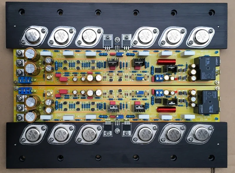 Class A Amplifier Board Ksa50 50w+50w on Mj15024 / 15025 Power Gold Seal Tube + Mje15034 / 15035 Push Tube