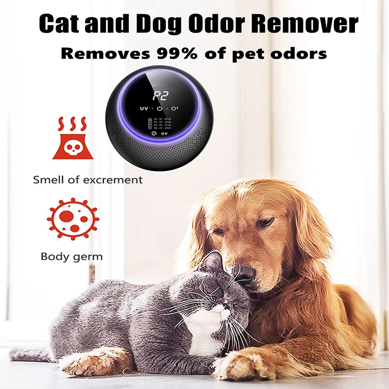 Ultraviolet Ozone Generator O₃ Smart Air Purifier Pet Odor Remover UV Light Disinfect Machine Odor Ellminator for Toilet/House