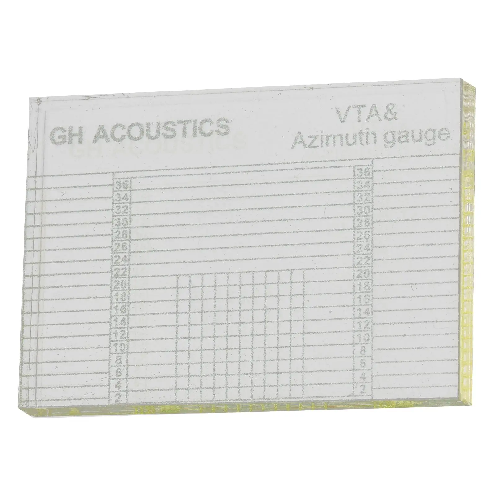 

Acrylic Record Player Azimuth Ruler Vinyl Recorder Supply Adjustment Tool Gauge High Definition Easy Clean Music Accessory