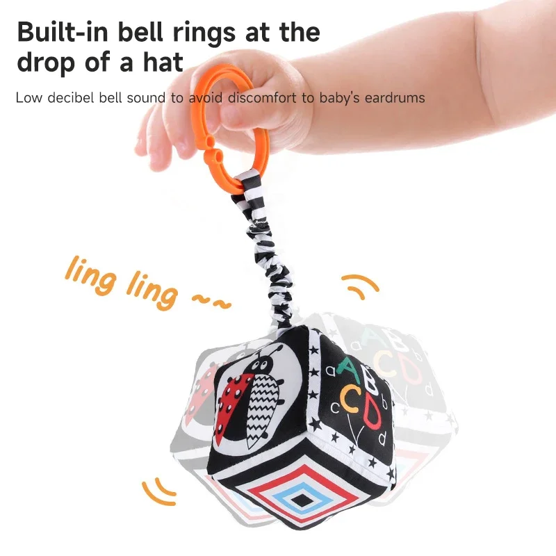 Sonajeros para bebé, juguete con diseño de dibujos animados, juguetes de inteligencia para educación temprana, garabatos coloridos, campana para sacudir, juguetes para niños, coche, juguete para regalo