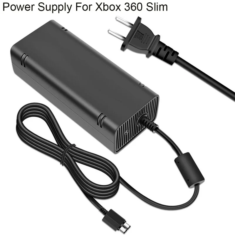 

Xbox 360 Slim Power Supply AC Adapter Power Supply Brick Replacement Charger with Cord Cable for Xbox 360 Slim Console