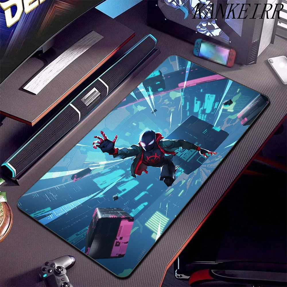 Gaming Mouse Pad 100x50cm Oversize Keyboard Pad Marvel Spider-Man Mousepad Computer Rubber Non-slip Base Desk Mats For CS GO LOL