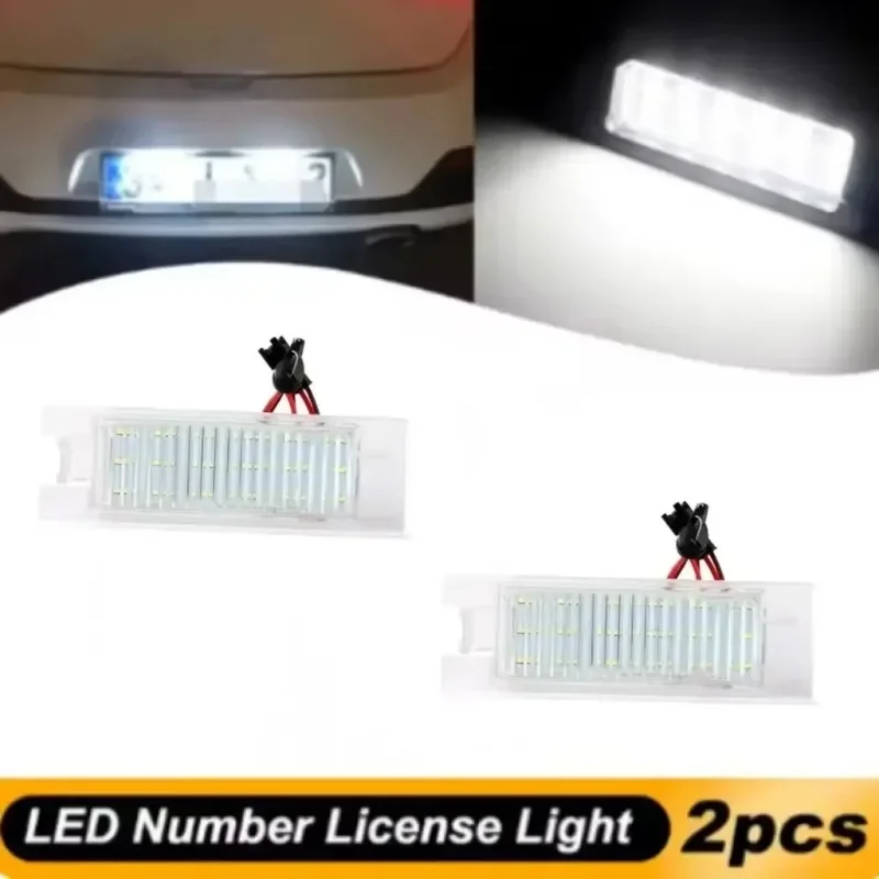 

2pcs Car Light LED License Plate Number Light for Fiat Grande Punto Van (Type 199)-from 2008 Marea Weekend Multipla Seicento