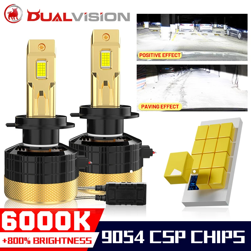 

Dualvision H4 LED Canbus Car Headlight Bulbs 30PCS CSP H7 H1 H11 H8 H9 Fog Lamps 9005 HB3 9006 HB4 9012 HIR2 Automoblie Kits 12V