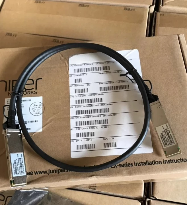 

Новый для Juniper QFX-QSFP-DAC-1M/3M QSFP + кабель переключателя линии 40G