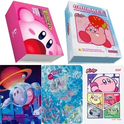 Kirby Cards Foodie Party Series Cute Protagonist Beautiful Paintings Metal Enamel Card Pool Party Collection Card Kid Gift