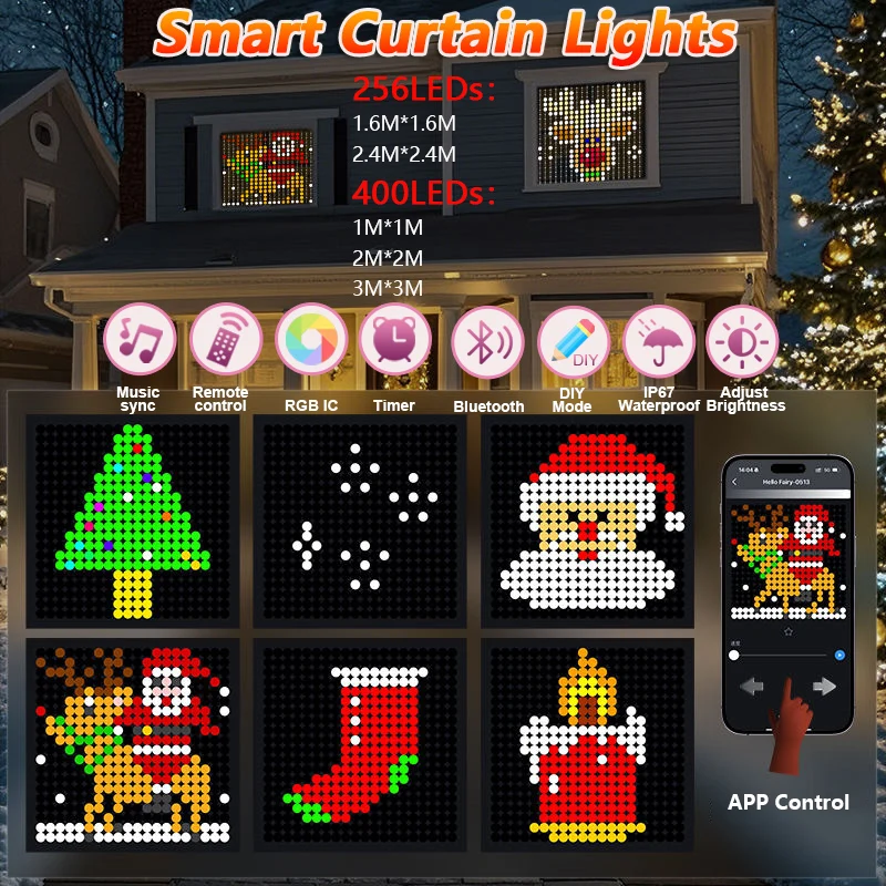 �y�Z�[�����z�X�}�[�g�J�[�e�����C�g LED�X�g�����O���C�g DIY �J���[�`�F���W���O �E�B���h�E�t�F�A���[���C�g ���y���� ����/���O �w�i�Ǒ����p