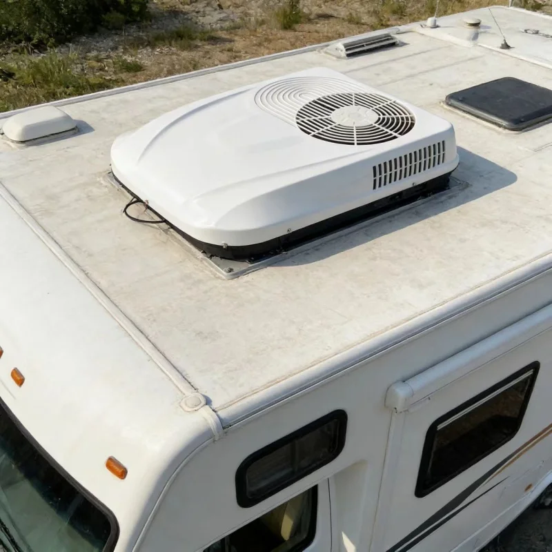 New Type 12V/24V Electric Rooftop Air Conditioning System for Camper RV & Truck Roof 12 Volt Auto Parking Air Conditioner