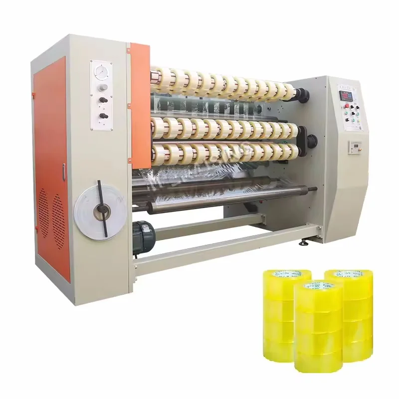 Adhesive BOPP Packing Jumbo Roll Tape Slitting Machine Bopp Roll Cutting Tape Slitter Cutter Machine Adhesive Tape Machine Runwo