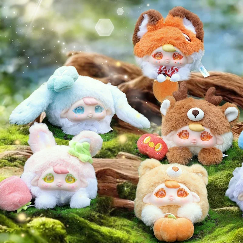

Momo Winter Forest Series Plush Blind Box Cute Cartoon Doll Bag Charm Desktop Ornament Art Toy Gift For Girls Keychain Decor