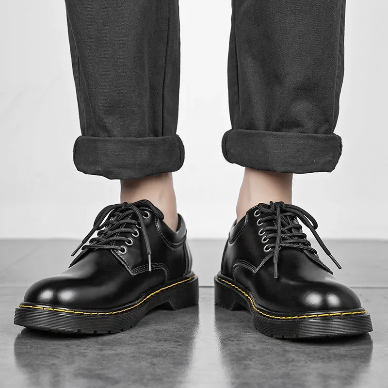 2024 Mens large toe work shoes wear-resistant breathable uppers exquisite stitching thickened wear-resistant soles original boot image 6