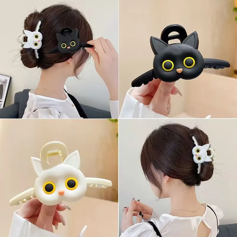 New Hair Clip Cute Cat Women's Large Japanese Hair Volume Back of the Head Hair Clamp Sweet Fashion Hundred Headdress