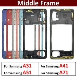 New Middle Frame Bezel Middle Plate Cover For Samsung A31 A41 A51 A71 Repair Parts