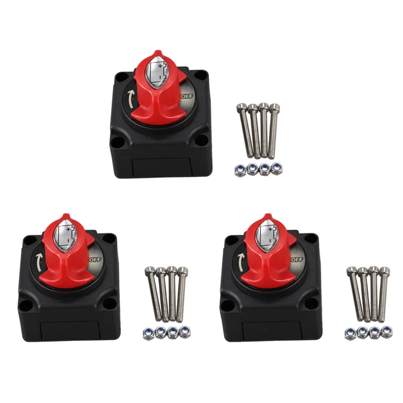 

3X Automotive 300A Battery Isolator Disconnector Circuit Breaker Disconnect Switch For Car Boat Yacht Atv