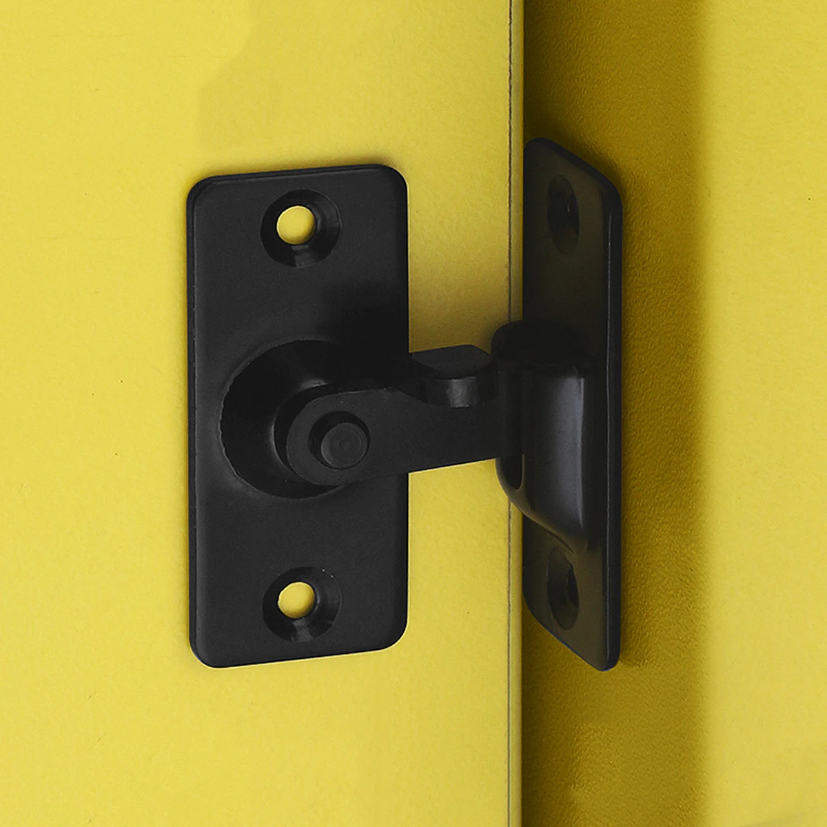 

1pc Stainless Steel Door Bolt 90 Degree Heavy Duty Latch Lock For Bathroom Cabinet Drawer Black Barn Door Safety Lock