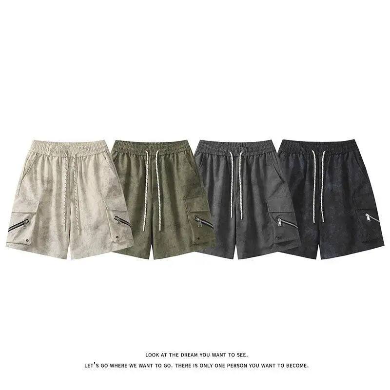 

Pockets American Camouflage Casual Workwear Hip-Hop Trendy Shorts Summer Men's Fashion Cargo Shorts New Outdoor Men Streetwear