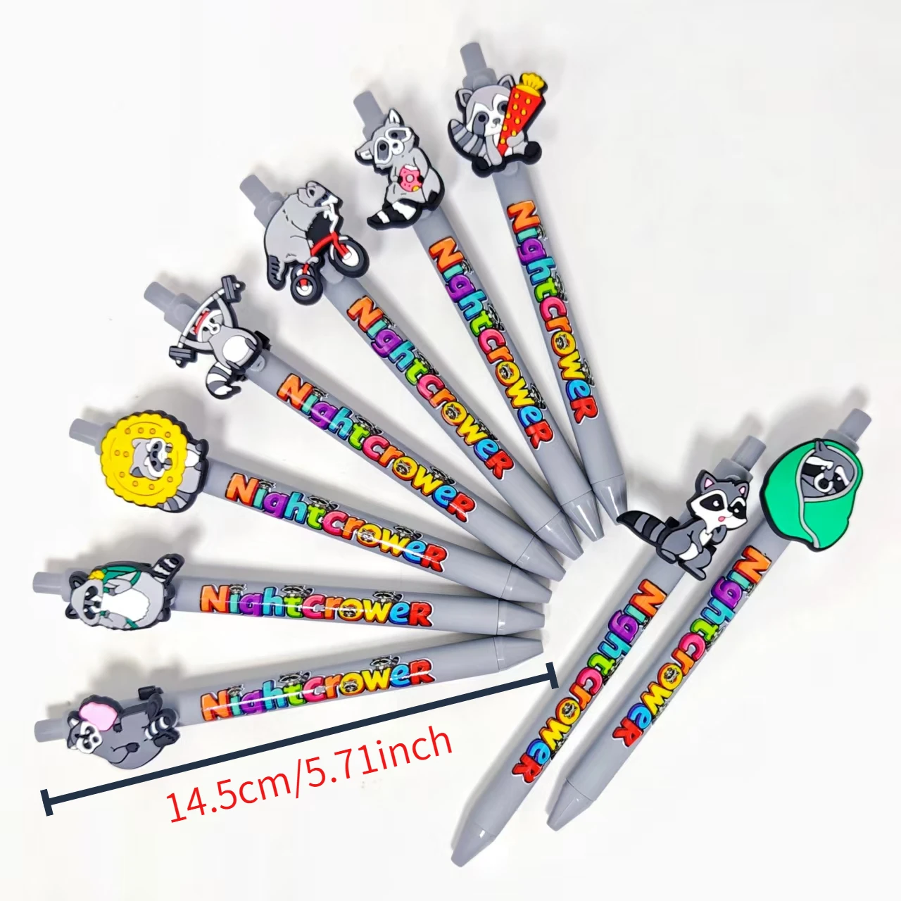 9pcs/18pcs Nightcrawler Raccoon themed ballpoint pen creative 