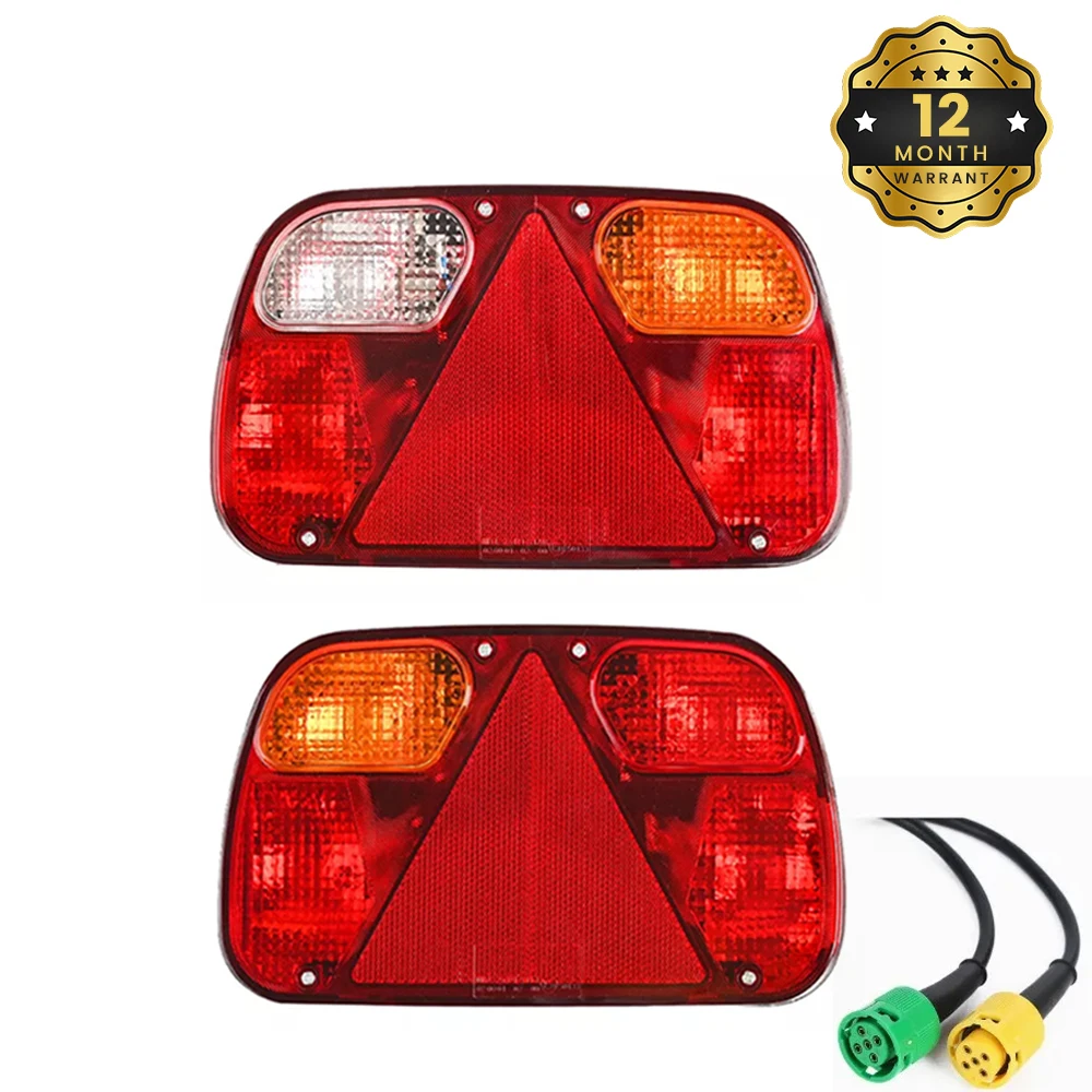 

OIATCO 12V Car Truck Tail Light Rear Stop Brake Fog Signal Light Wiring Harness 5 Core Cable For Trailer Caravan Lorry Van