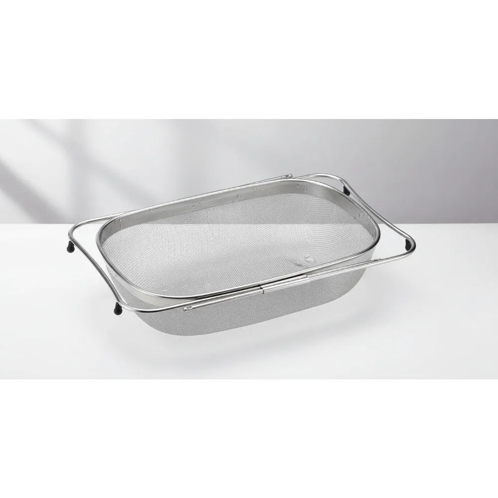 

Expandable Stainless Steel Sink Strainer Basket - Adjustable Overflow Protector for Kitchen Sink Drain