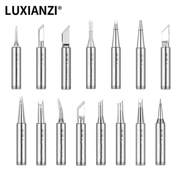 LUXIANZI bezołowiowe groty lutownicze miedziane groty lutownicze cyny do stacji lutowniczej narzędzia spawalnicze BGA Ponta Ferro De Solda