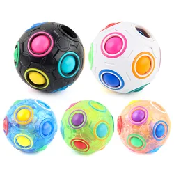 1Pcs Black Magic Rainbow Ball Kid Release Stress Toys Game Set Bundle Stress Ball Brain Games