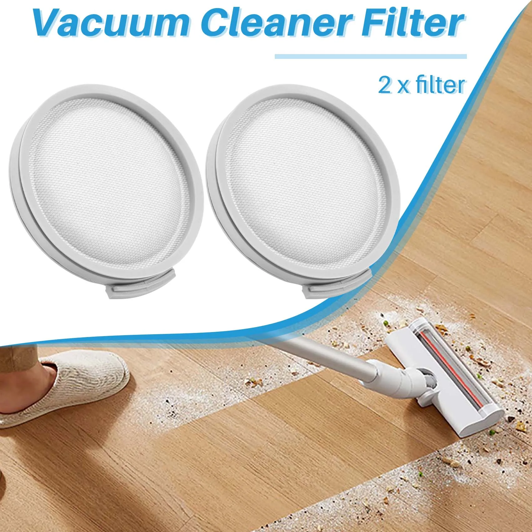 2 Pack HEPA Filters for Xiaomi Mijia SCWXCQ01RR Roborock H6 Handheld Wireless Vacuum Cleaner Replaceable Accessories image 4