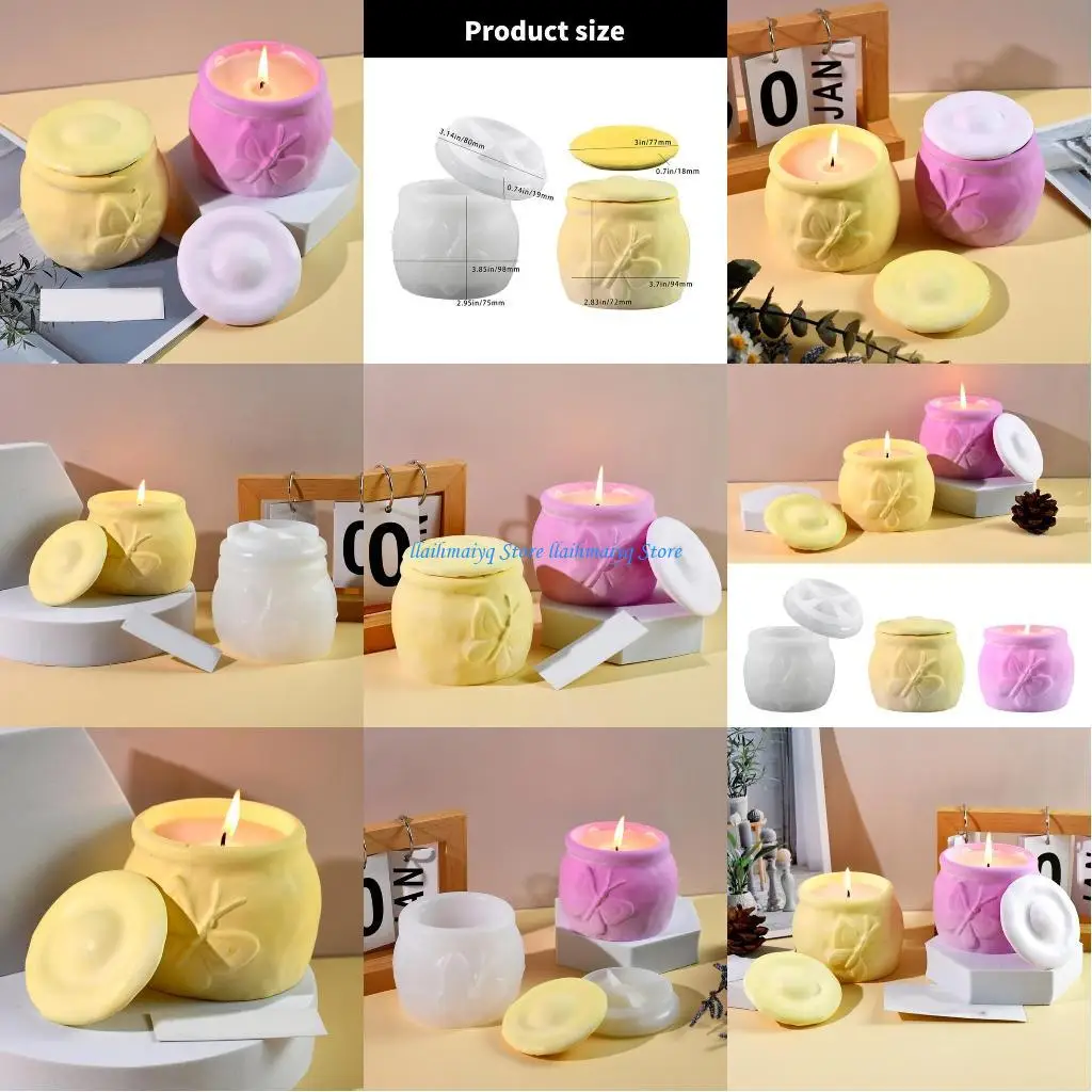 

573B High Temperature Resistant Silicone Mold for Butterfly Container Art Projects