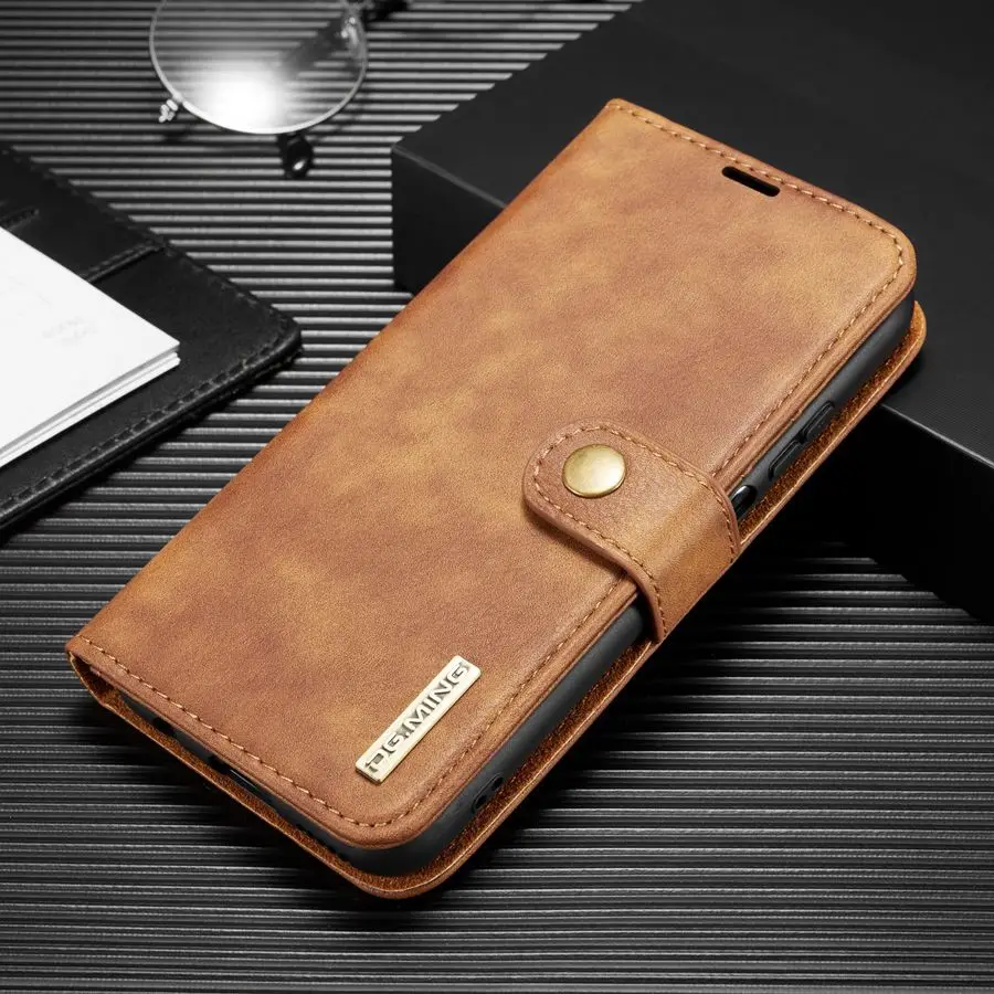 Detachable Magnetic Leather Wallet Case for Samsung Galaxy, Removable Flip Cover, A12, A22, 4G, A32, A42, A52, A72, 5G