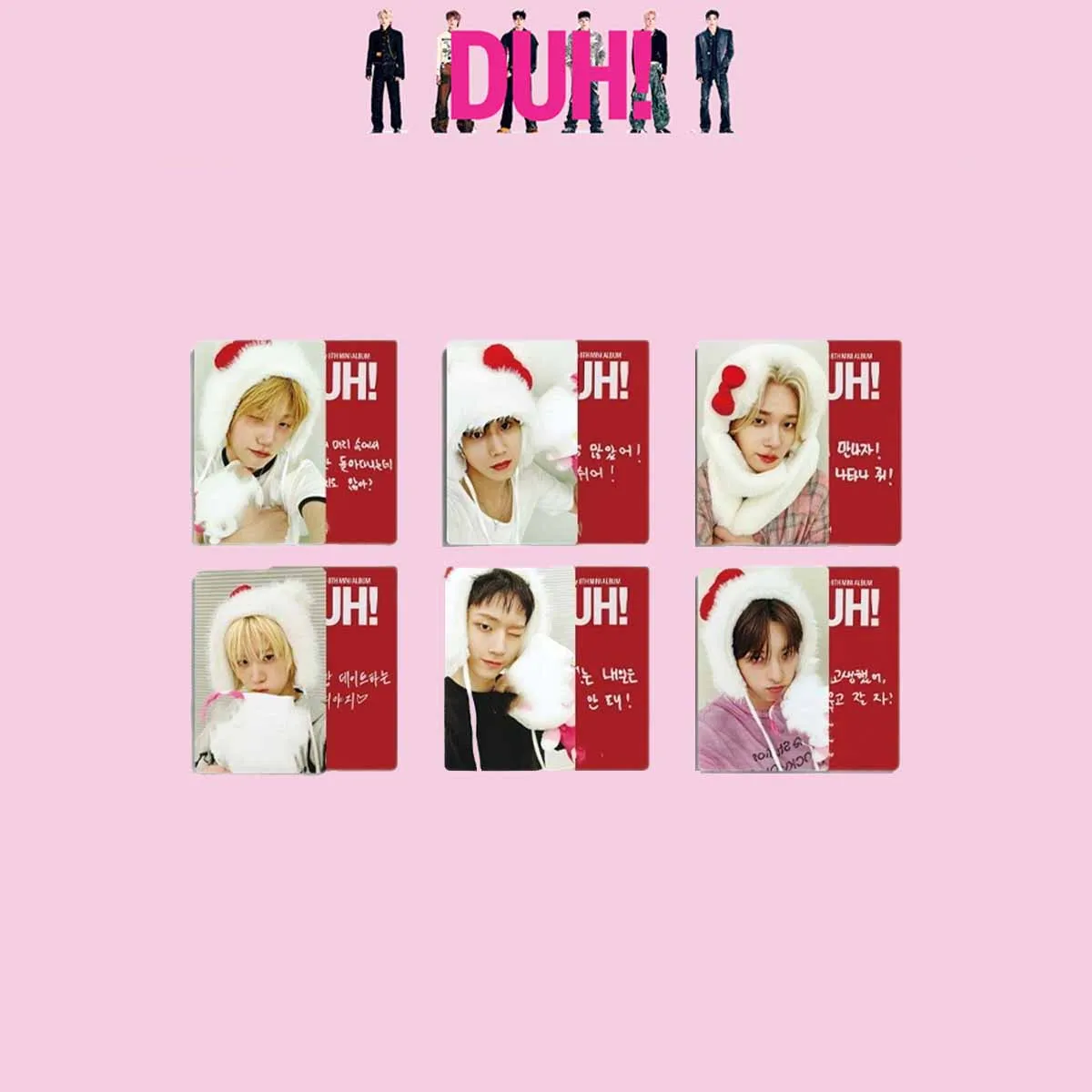 6/12 Pz/set P1Harmony DUH Album AM FANSIGN Ver Selfie Carte SOUL INTAK JONGSEOB THEO Moda Tesserino Ventole Cartolina Da Collezione