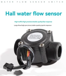 Water Flow Meter Hall Flow Sensor Flowmeter Pool Float Switch Indicator Counter for Water Heater Fuel Gauge 1-60L/min DN20