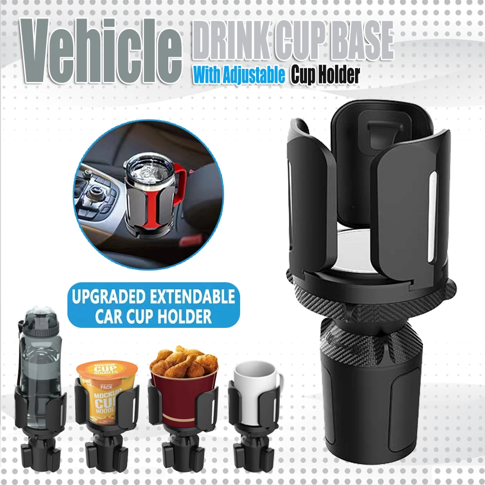 

2 in 1 Car Cup Holder Expander Multipurpose Stable Organizer Universal Water Mugs for Vehicles Drink Placement Drinks Automotive