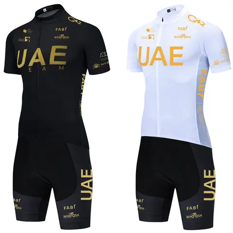 UAE Cycling Jersey Set 2026 Man's Team Short Sleeve Cycling Clothing MTB Bike Uniform Maillot Ropa Ciclismo Summer Bicycle Wear