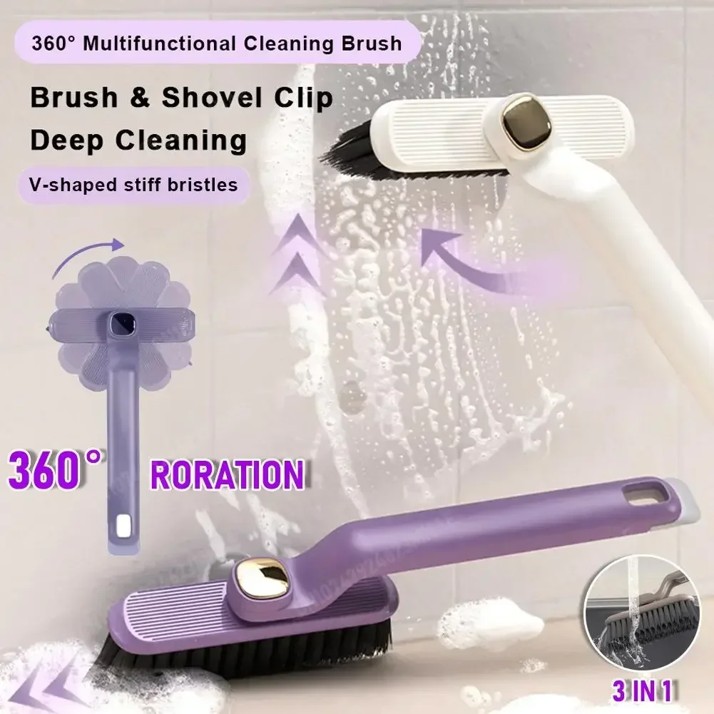 Multi-Function Rotating Crevice Cleaning Brush Tile Joints Dead Angle Crevice Gap Cleaner Brush for Bathroom Household Kitchen