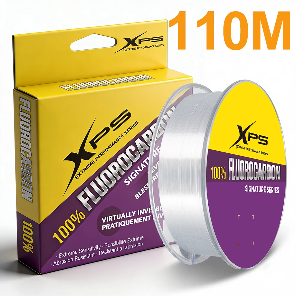 XPS 100% Fluorocarbon Angelschnur 50-150M, Japanische Importierte Kohlefaser-Schnur 1-40kg Verbesserte Sinkende Schnur für Meeresfischerei