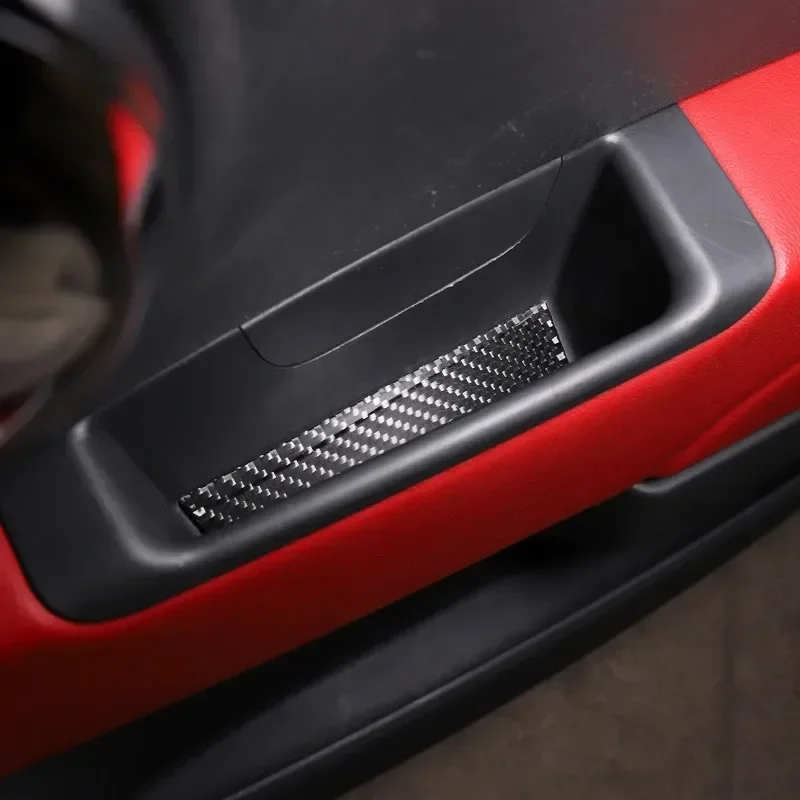 

Soft Carbon Fiber For Fiat 500 2010-2015 Protection Sticker Car Accessories Car Door Armrest Storage Box Slot Anti-slip Mat Kit