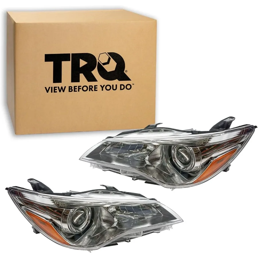 مجموعة مصابيح أمامية مكونة من قطعتين للسائق والركاب متوافقة مع كامري LE XLE 20152017 TO2502222 TO2503222 8111006