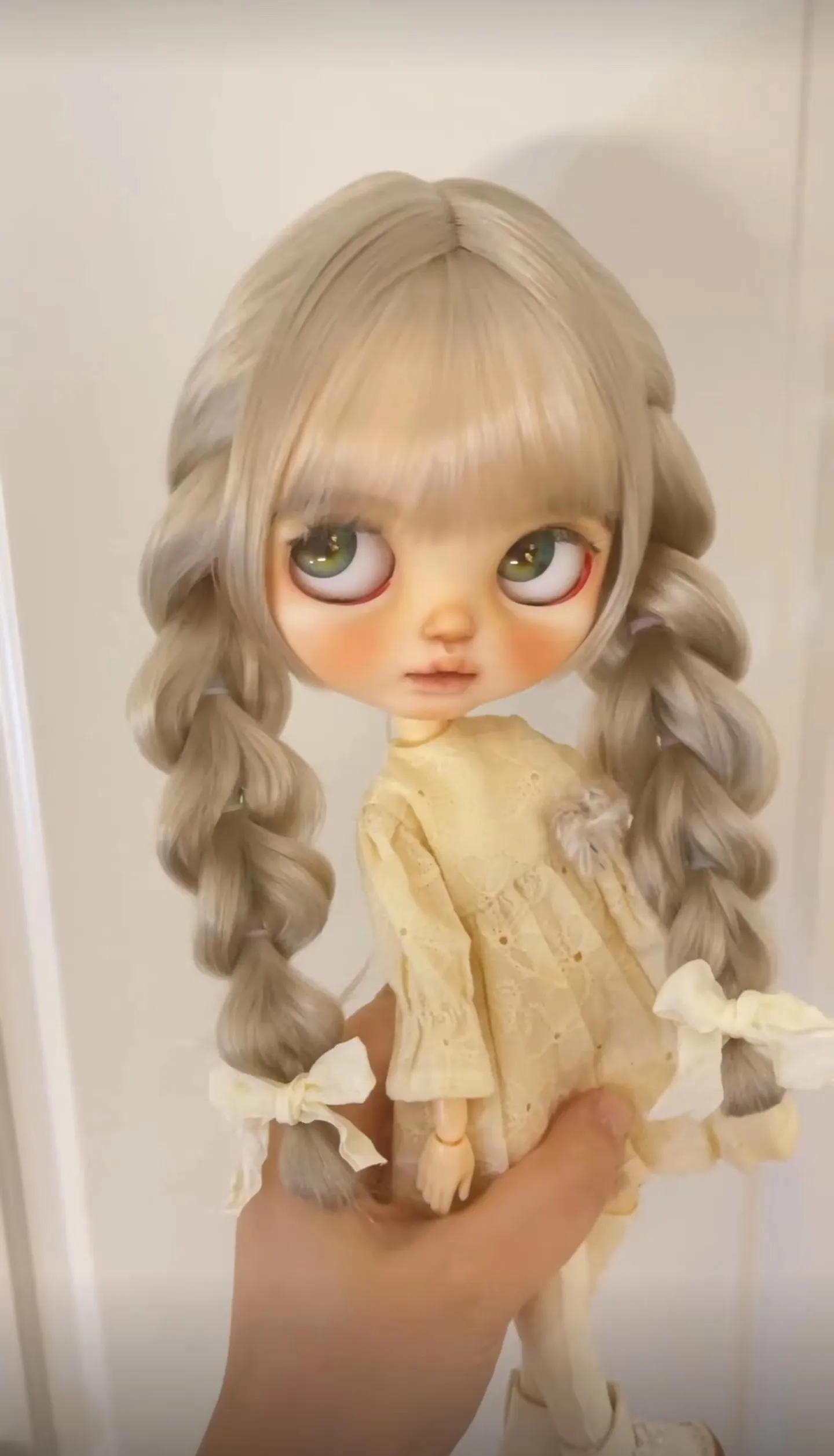 2025 Newest style（Special customization）BJD Blythe wig Mohair Fit 9-10inch head circumference Qbaby