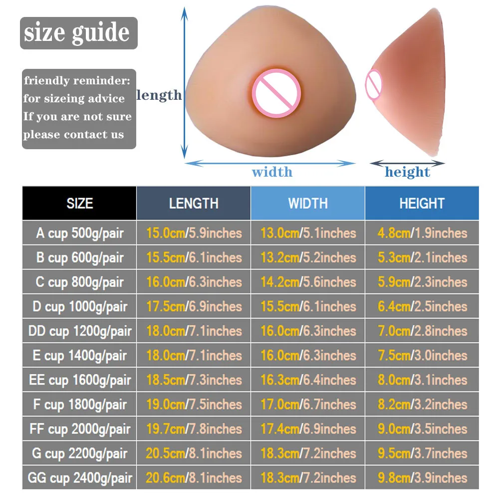 Triangle Plump Silicone Breast Forms Huge Fake Boobs Insert Bra Areola Nipple For Mastectomy Shemale Crossdresser Trans Cosplay